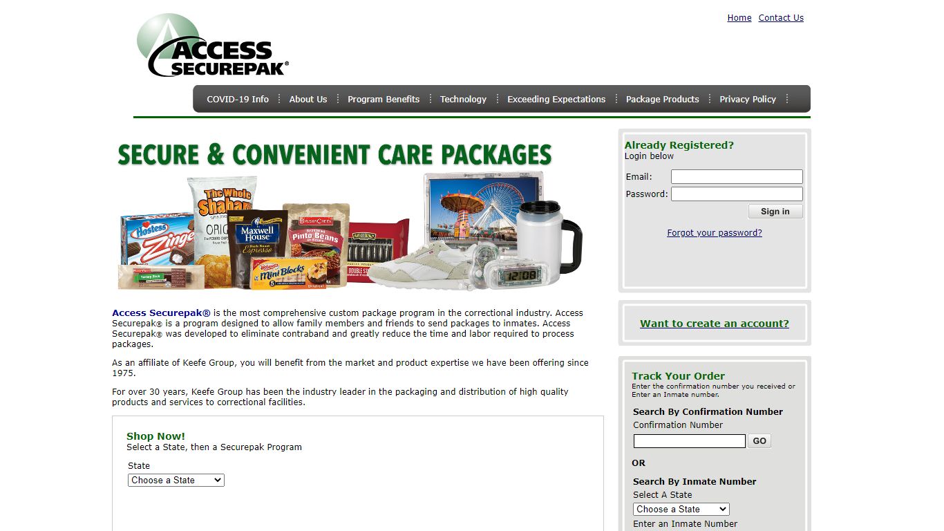 Access Securepak - LA County Package Program - Participating Facilities